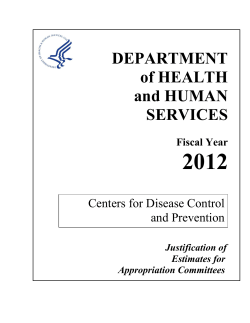 2012 DEPARTMENT of HEALTH and HUMAN