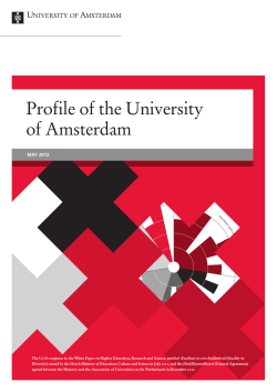 profile of the university of amsterdam  |  may...