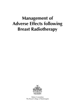 Management of Adverse Effects following Breast Radiotherapy Maher Committee