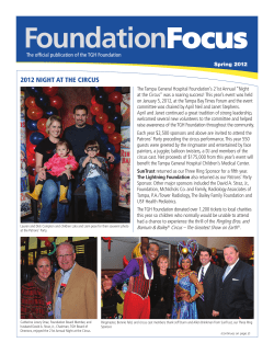 Foundation Focus 2012 NIGHT AT THE CIRCUS Spring 2012