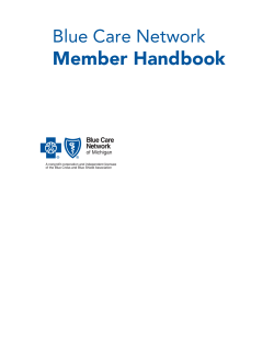 Member Handbook Blue Care Network