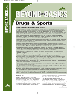 BEYOND BASICS Drugs &amp; Sports S IC