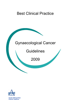 Best Clinical Practice  Gynaecological Cancer Guidelines