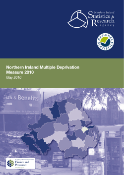 Northern Ireland Multiple Deprivation Measure 2010 May 2010