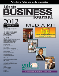 2009 Media Kit Advertising Rates and Media Information