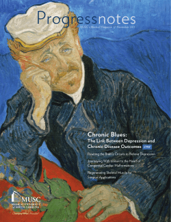 Progress notes Chronic Blues: The Link Between Depression and