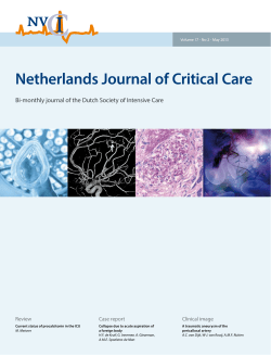 Netherlands Journal of Critical Care Review Case report
