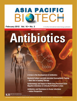 Antibiotics February 2012   Vol. 16 • No. 2