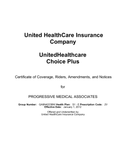 United HealthCare Insurance Company UnitedHealthcare Choice Plus