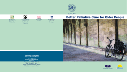 Better Palliative Care for Older People