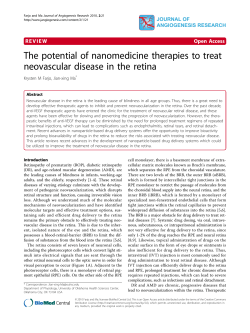 The potential of nanomedicine therapies to treat Open Access