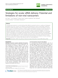 Strategies for ocular siRNA delivery: Potential and limitations of non-viral nanocarriers
