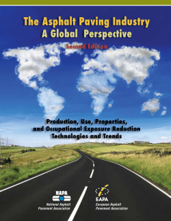 The Asphalt Paving Industry A Global  Perspective Second Edition Production, Use, Properties,