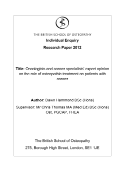Individual Enquiry Research Paper 2012 Title Author