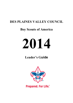 2014  uide DES PLAINES VALLEY COUNCIL