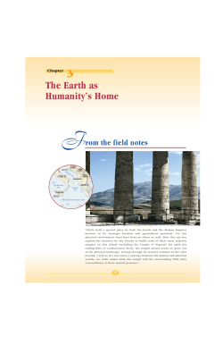 F 3 The Earth as Humanity’s Home