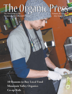The Organic Press 10 Reasons to Buy Local Food Mountain Valley Organics