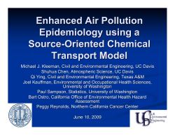 Enhanced Air Pollution Epidemiology using a Source -