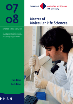 07 08 Master of Molecular Life Sciences