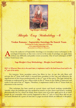 Bhrighu Easy Methodology – 6 By