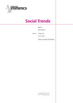 Social Trends No. 37 2007
