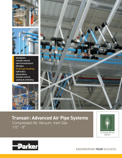 Transair: Advanced Air Pipe Systems Compressed Air, Vacuum, Inert Gas