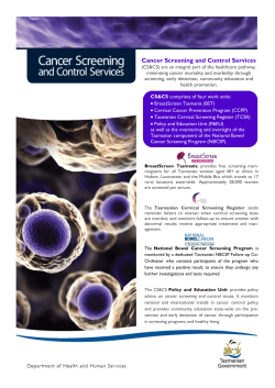 Cancer Screening and Control Services