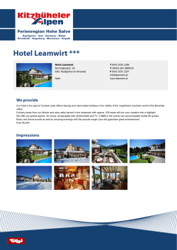 Hotel Leamwirt ***