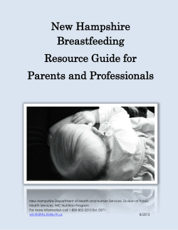 New Hampshire Breastfeeding Resource Guide for Parents and Professionals