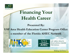 Financing Your H lth C Health Career