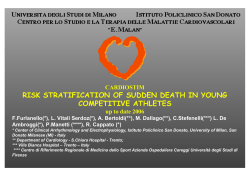 RISK STRATIFICATION OF SUDDEN DEATH IN YOUNG COMPETITIVE ATHLETES CARDIOSTIM