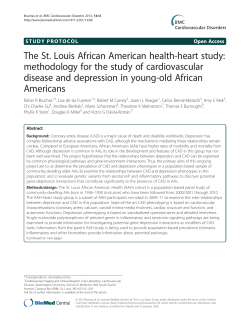 The St. Louis African American health-heart study: