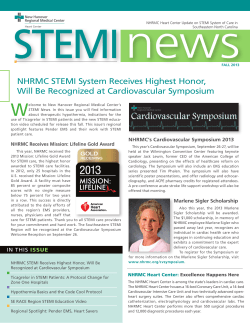 news STEMI W NHRMC STEMI System Receives Highest Honor,