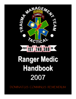 Ranger Medic Handbook 2007 DOMINATUS   COMMINUS   REMEMDIUM