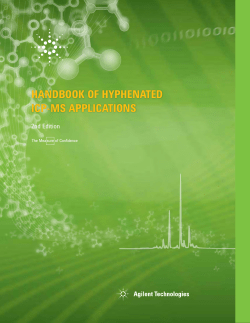 HANDBOOK OF HYPHENATED ICP-MS APPLICATIONS 2nd Edition HANDBOOK OF HYPHENA