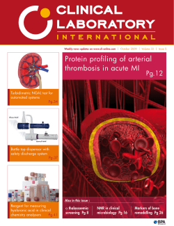 Protein profiling of arterial thrombosis in acute MI  Pg.12