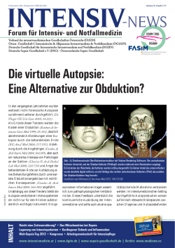 Die virtuelle Autopsie: Eine Alternative zur Obduktion?