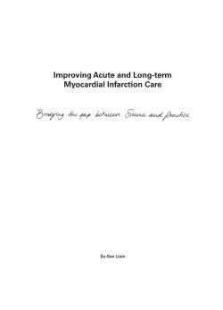 Improving Acute and Long-term Myocardial Infarction Care