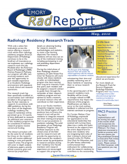 Radiology Residency Research Track