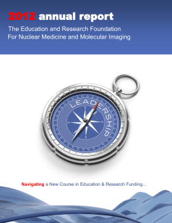 2012  annual report The Education and Research Foundation