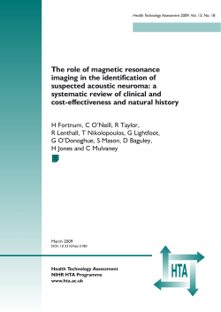 The role of magnetic resonance imaging in the identification of