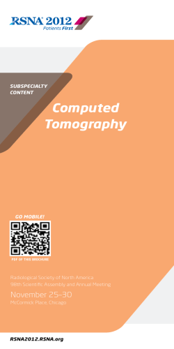 computed tomography November 25–30