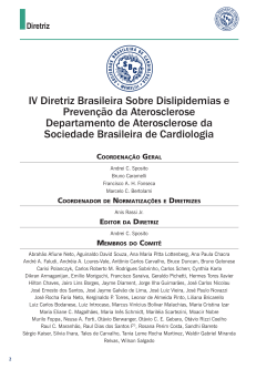 IV Diretriz Brasileira Sobre Dislipidemias e Prevenção da Aterosclerose