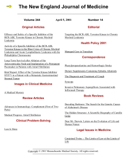 The New England Journal of Medicine Volume 344 Number 14 April 5, 2001