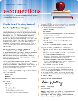 e-connections What is the A-F Grading System?
