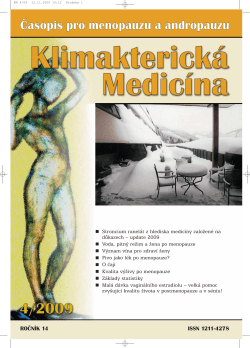 Stroncium ranel&aacute;t z hlediska medic&iacute;ny založen&eacute; na důkazech &ndash; update 2009