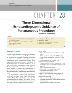 CHAPTER 28 Three-Dimensional Echocardiographic Guidance of