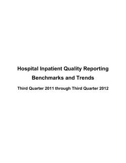 Hospital Inpatient Quality Reporting Benchmarks and Trends