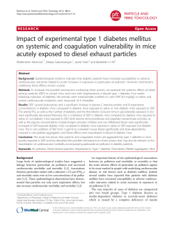 Impact of experimental type 1 diabetes mellitus