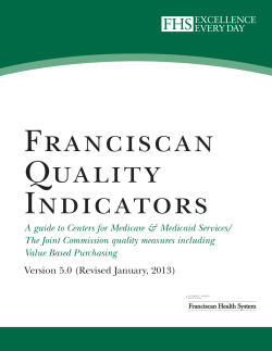 Franciscan Quality Indicators